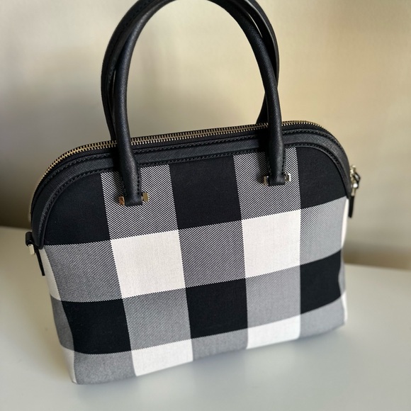 Kate Spade Gingham Top Handle Handbag - Picture 3 of 9